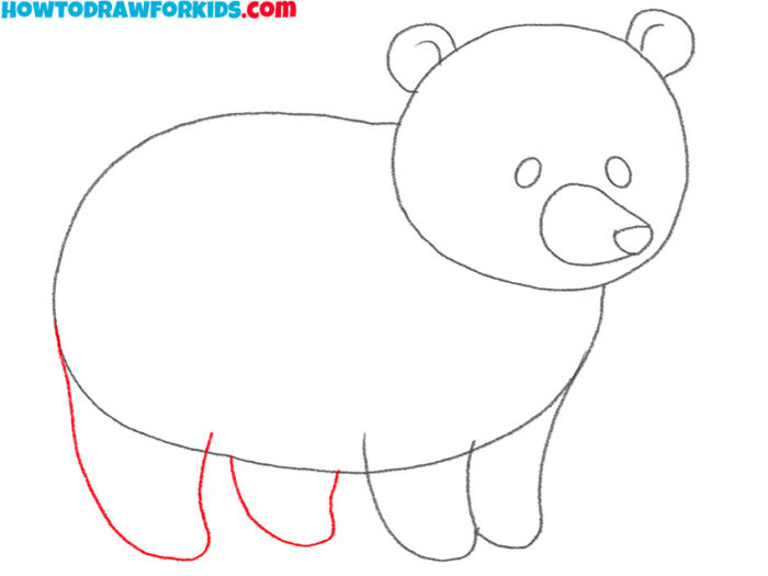 How to Draw a Black Bear - Easy Drawing Tutorial For Kids