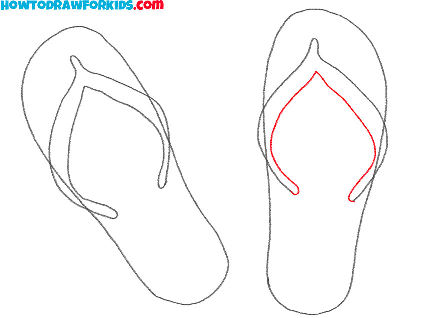 sandals drawing guide