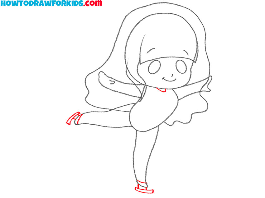 simple ice skater drawing