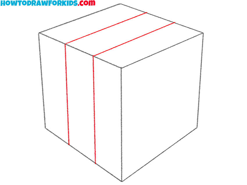 simple rubik's cube drawing
