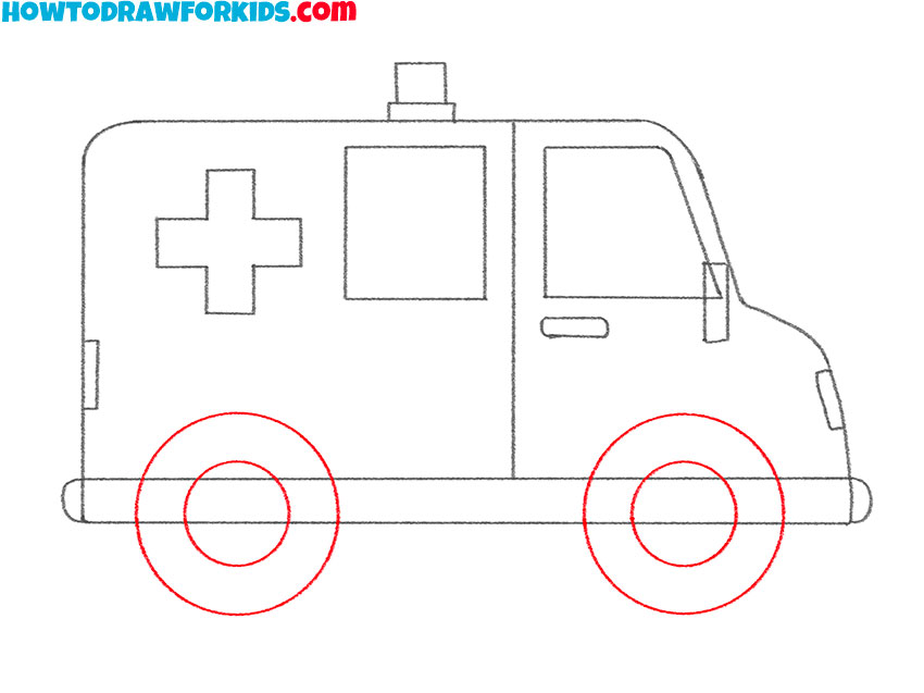 ambulance drawing lesson
