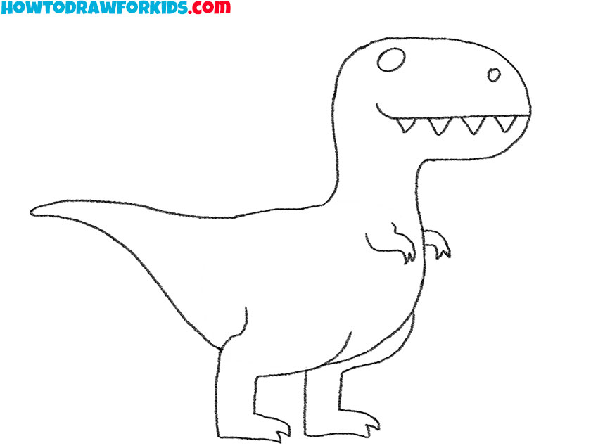 How to Draw a Dinosaur Easily Easy Drawing Tutorial For Kids