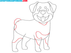 How to Draw a Rottweiler - Easy Drawing Tutorial For Kids