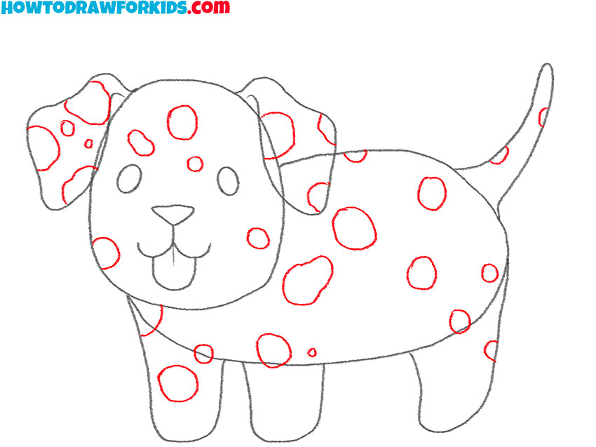 how to draw a realistic dalmatian