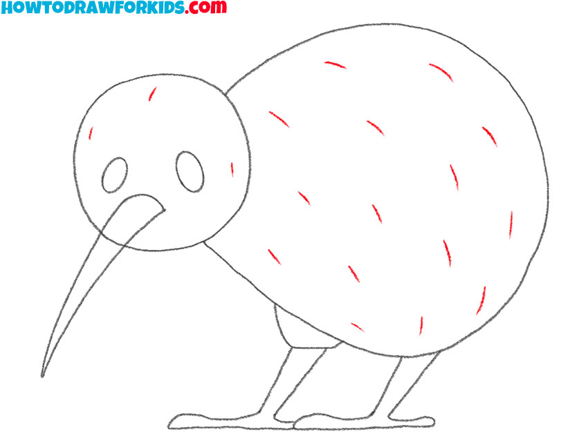 How to Draw a Kiwi Bird Easy Drawing Tutorial For Kids