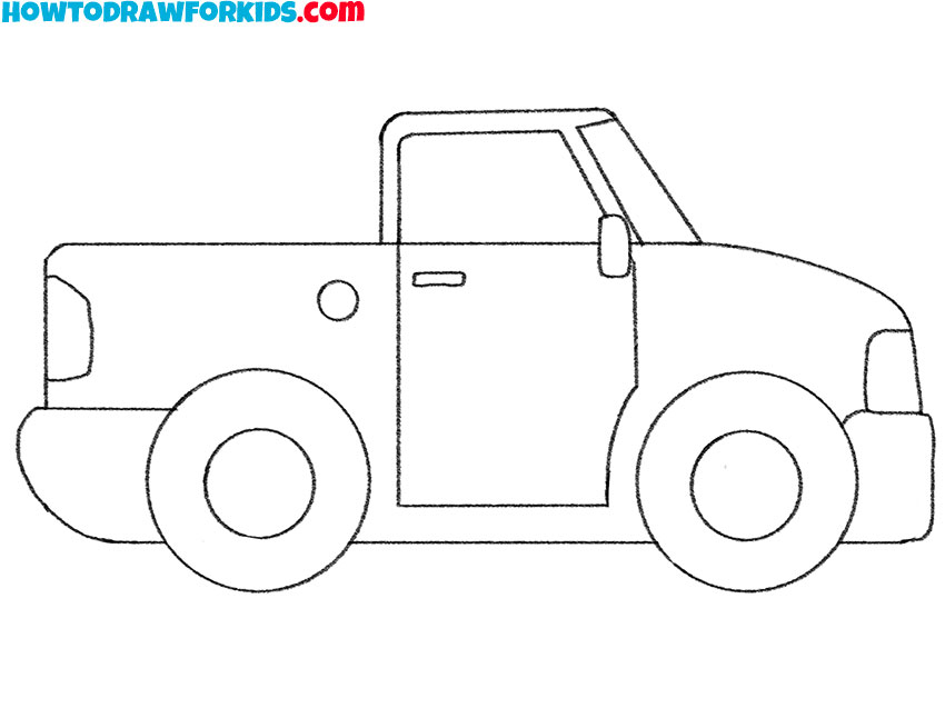 pickup truck drawing guide