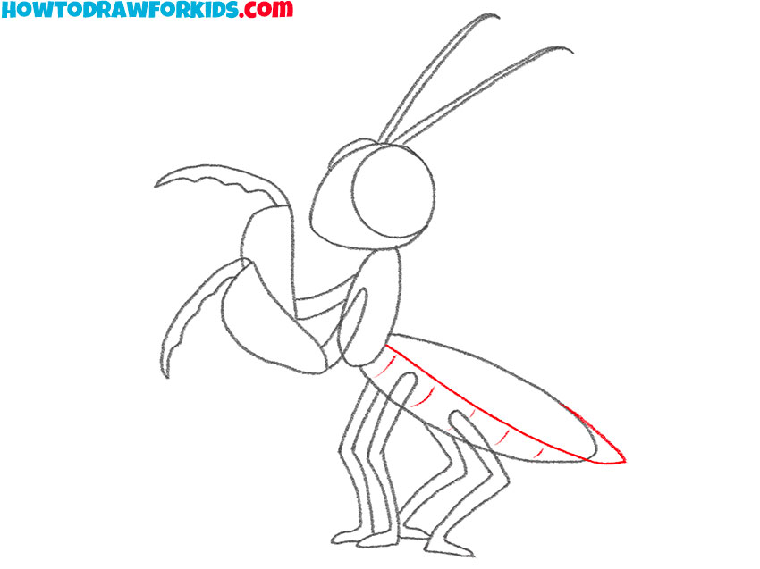 praying mantis drawing tutorial
