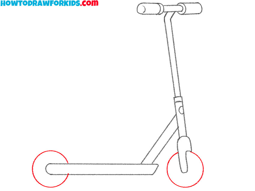 scooter drawing tutorial