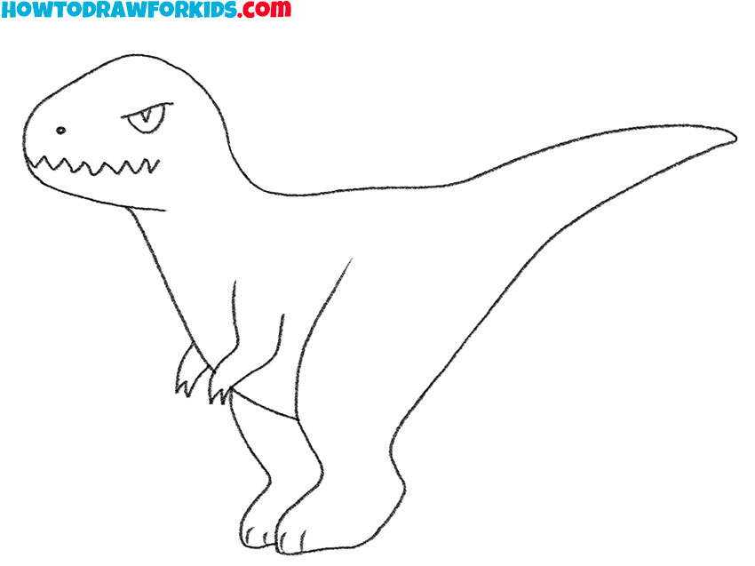 simple indoraptor drawing