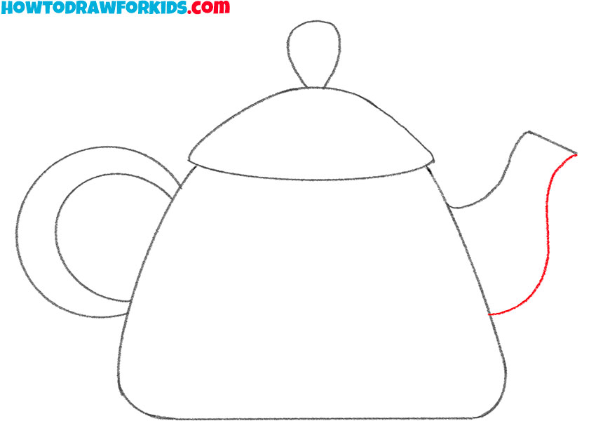 teapot drawing tutorial