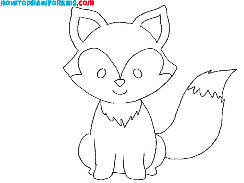 baby fox drawing lesson