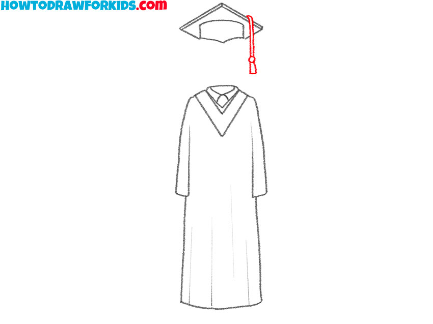 cap and gown drawing guide