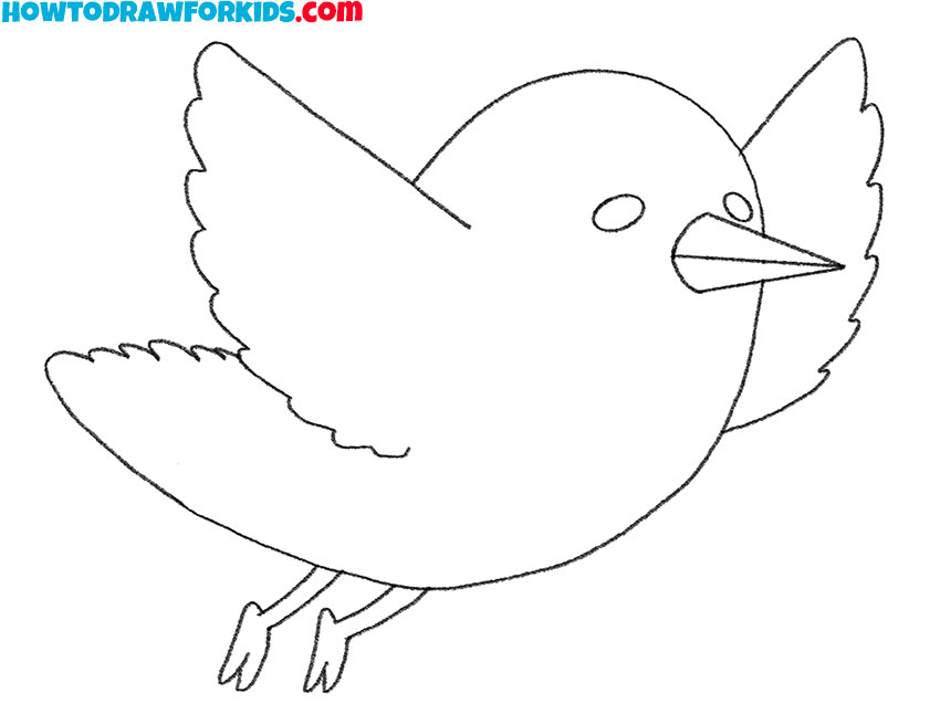 cartoon bird drawing lesson
