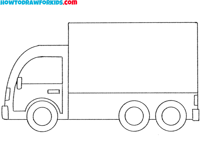 cartoon truck drawing guide
