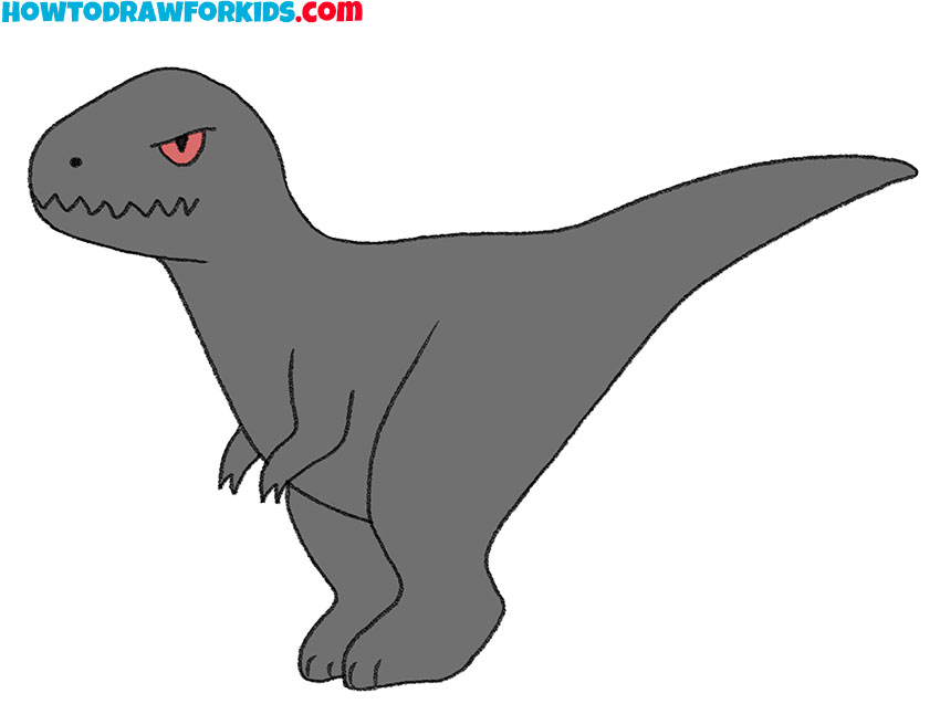 How to draw the indoraptor