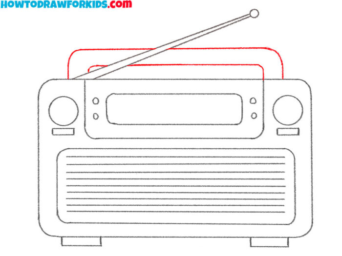 How to Draw a Radio Easy Drawing Tutorial For Kids