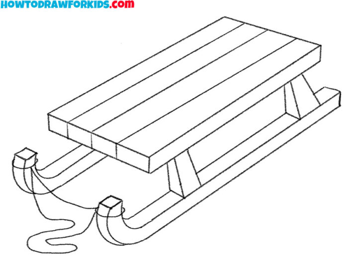 How to Draw a Sled Easy Drawing Tutorial For Kids