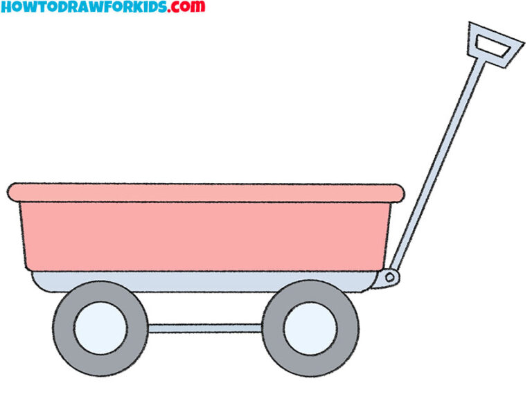 How to Draw a Wagon Easy Drawing Tutorial For Kids
