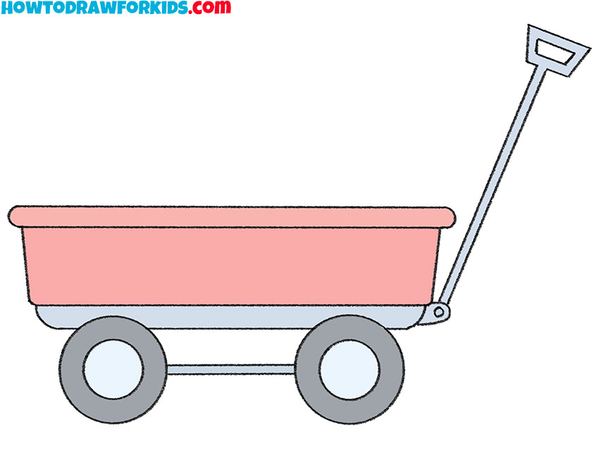 How to Draw a Wagon - Easy Drawing Tutorial For Kids