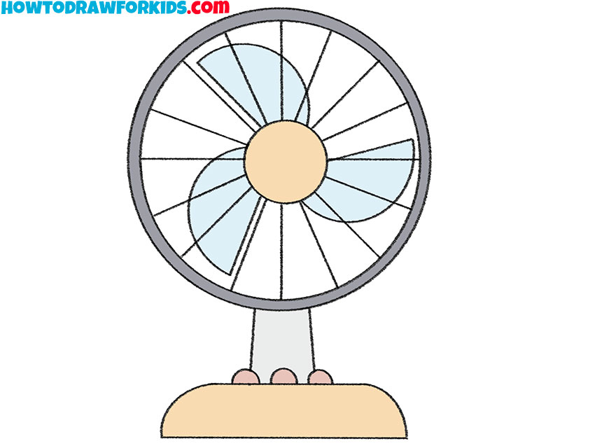 How to Draw a Fan - Easy Drawing Tutorial For Kids