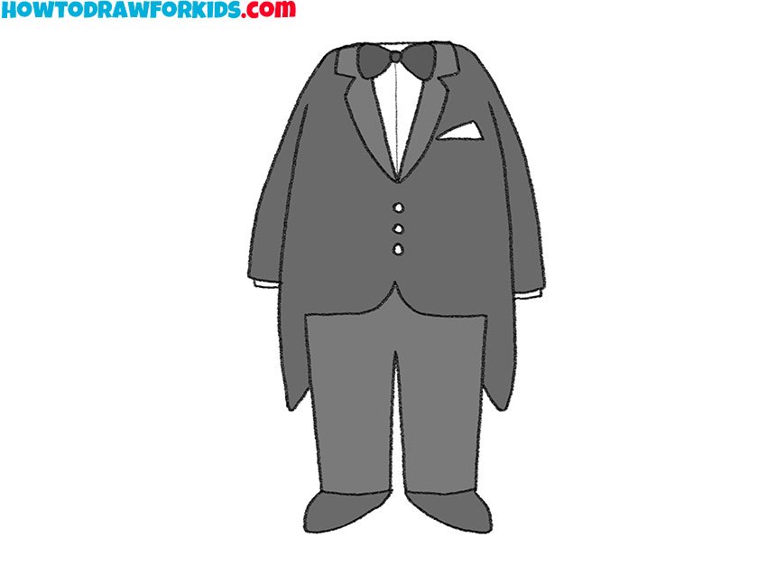 easy tuxedo drawing