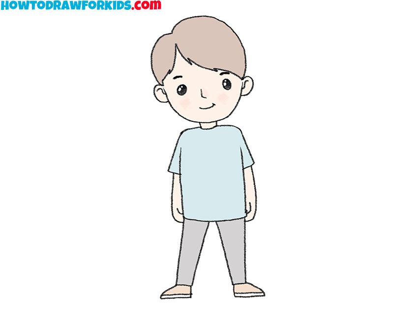 Cartoon Boy Drawing - How To Draw A Cartoon Boy Step By Step