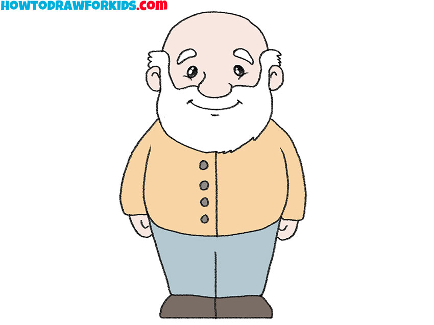 Old Man Drawing by Maria Hatefi - Pixels