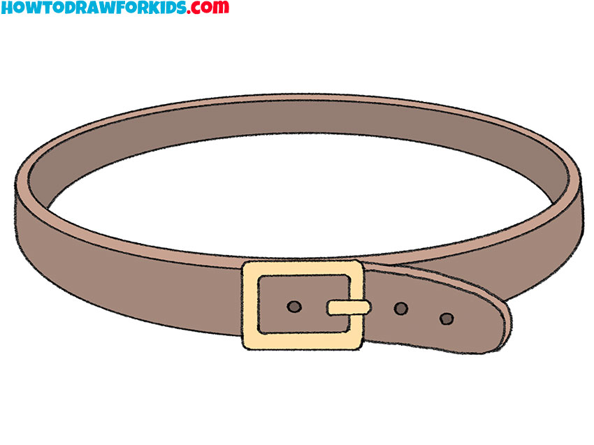 How to Draw a Belt Easy Drawing Tutorial For Kids