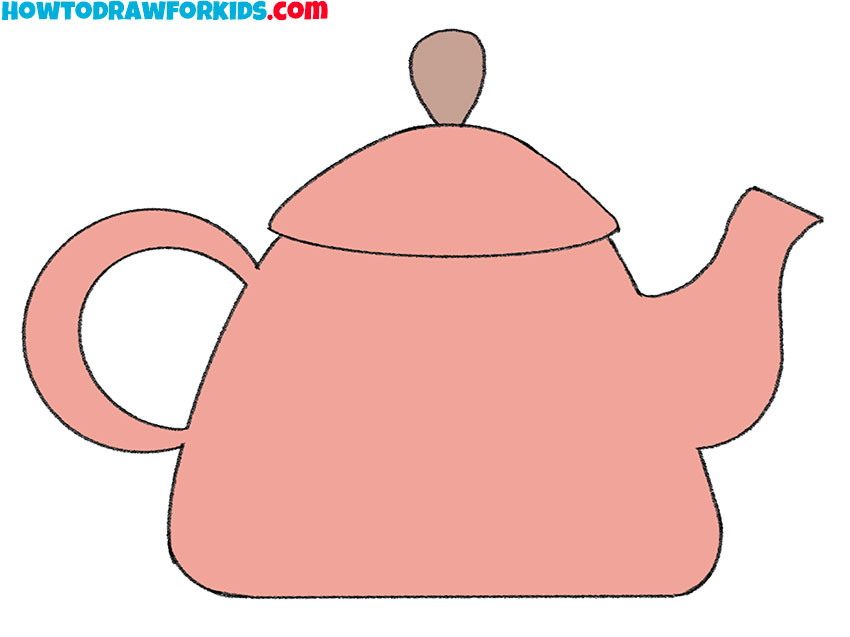  simple teapot drawing