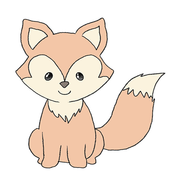 Cute fox drawing that I did | Fandom