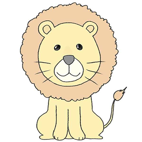 How to Draw a Cartoon Lion