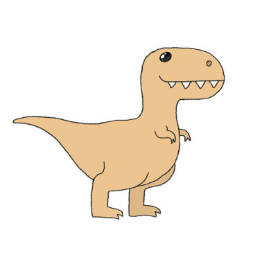 How to Draw a Dinosaur Easily