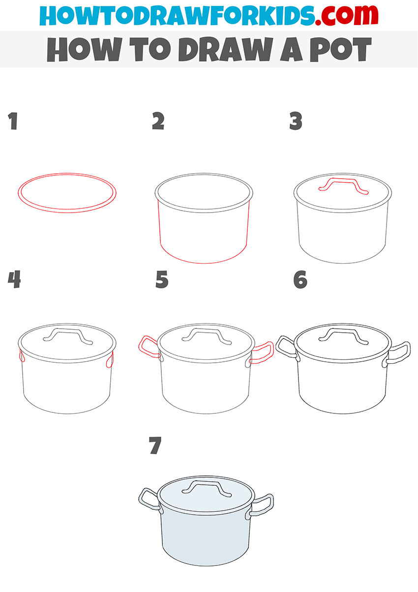 How to Draw a Pot Easy Drawing Tutorial For Kids