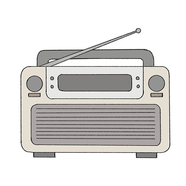 How to Draw a Radio Easy Drawing Tutorial For Kids