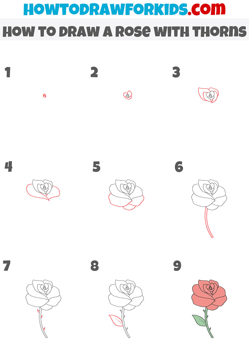 How to draw a rose  Gathered