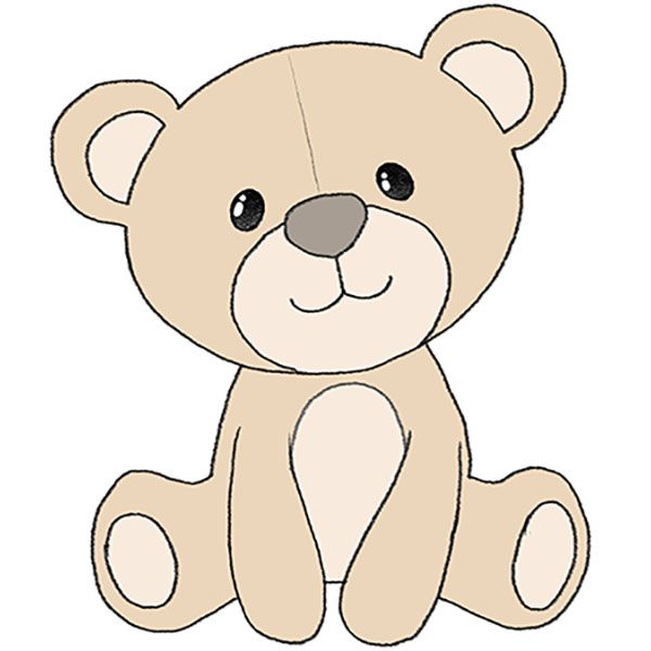 How to Draw a Teddy Bear Step by Step - Drawing Tutorial For Kids