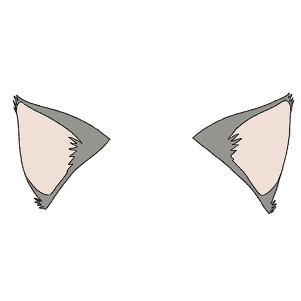 How to Draw Wolf Ears