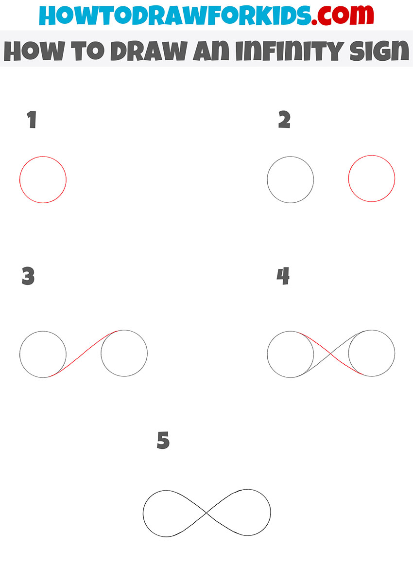 How to Draw an Infinity Sign Easy Drawing Tutorial For Kids