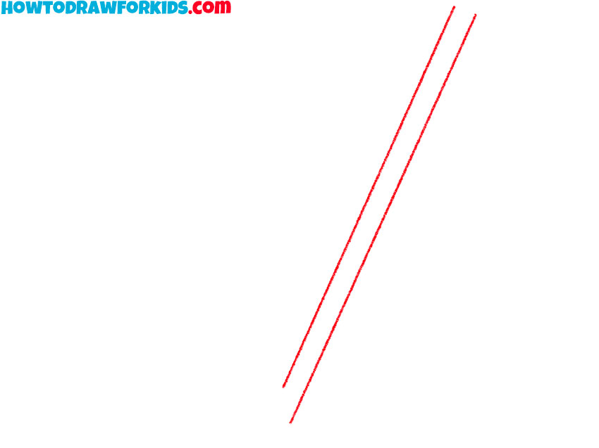 how to draw a hockey stick easy