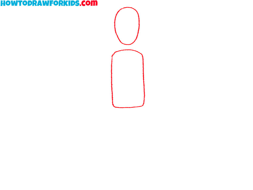 how to draw a person from the back easy