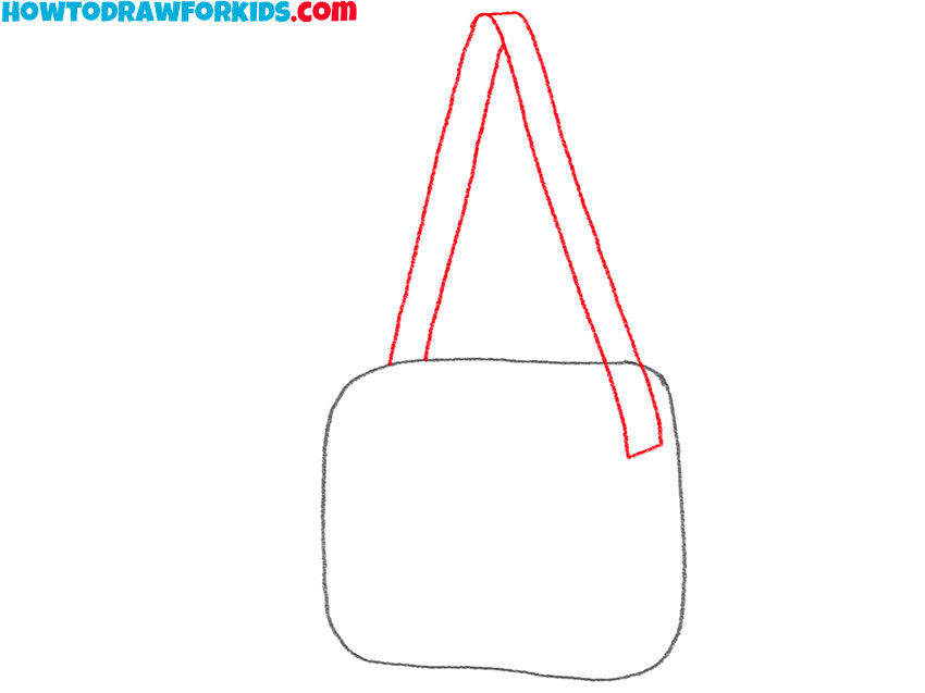 how to draw a cute bag