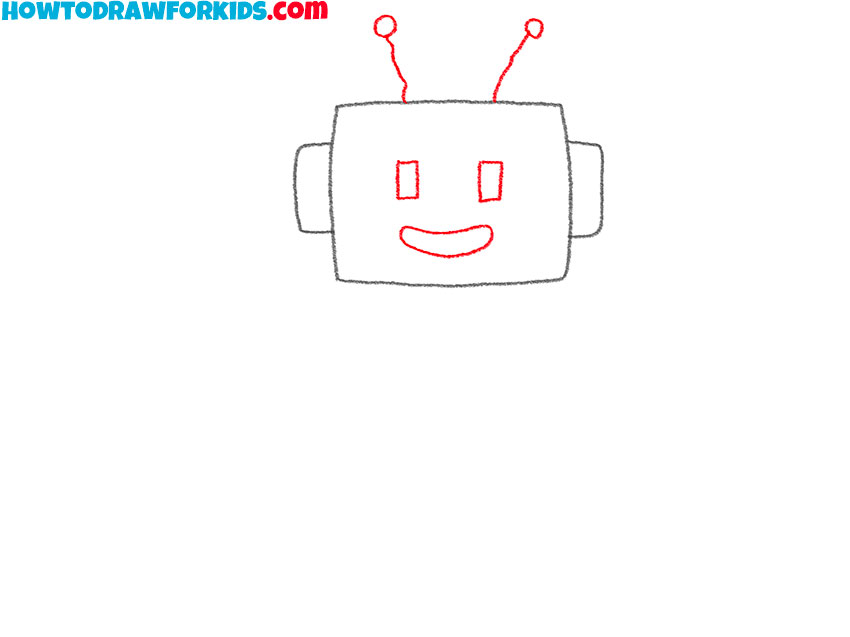 how to draw a robot for kids