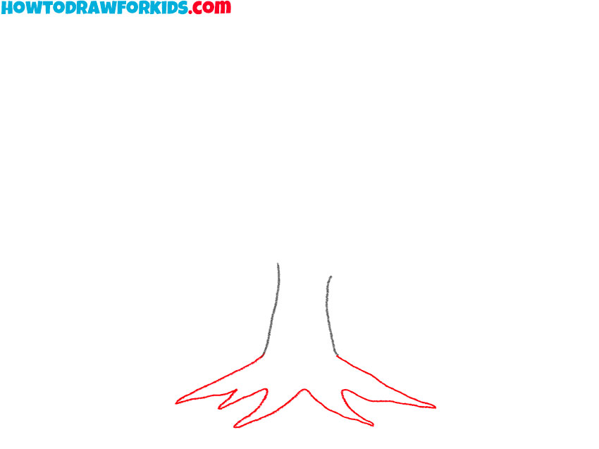 how to draw a simple tree silhouette