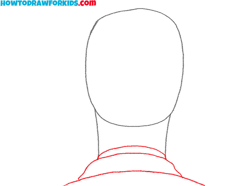 head from the back drawing guide