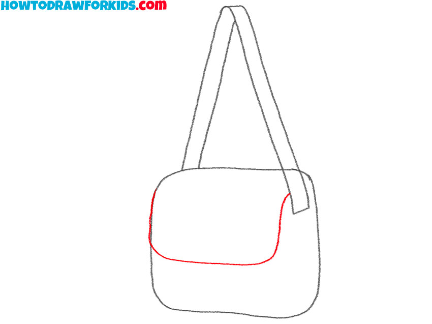 how to draw a cute school bag