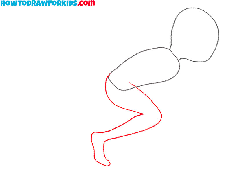 how to draw a human running