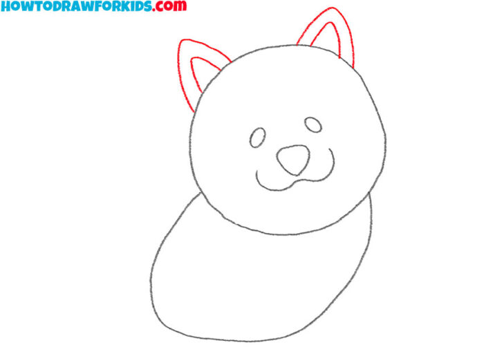 How to Draw a Husky Puppy Easy Drawing Tutorial For Kids
