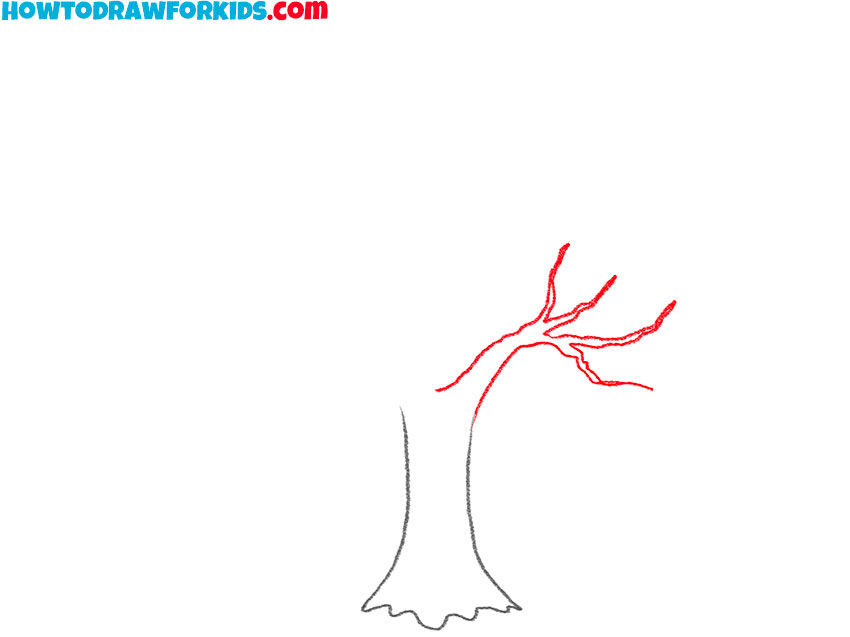 how to draw a realistic tree without leaves