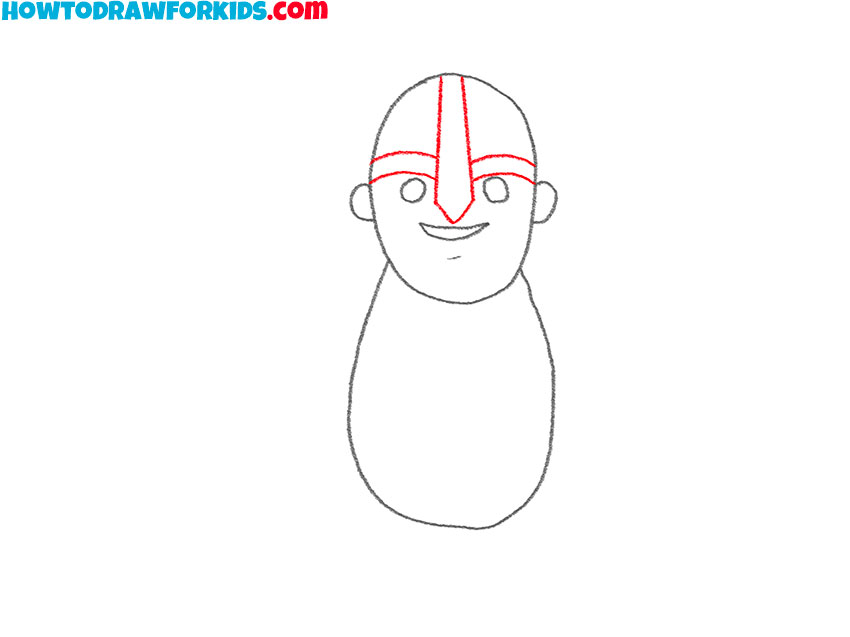 how to draw a viking man