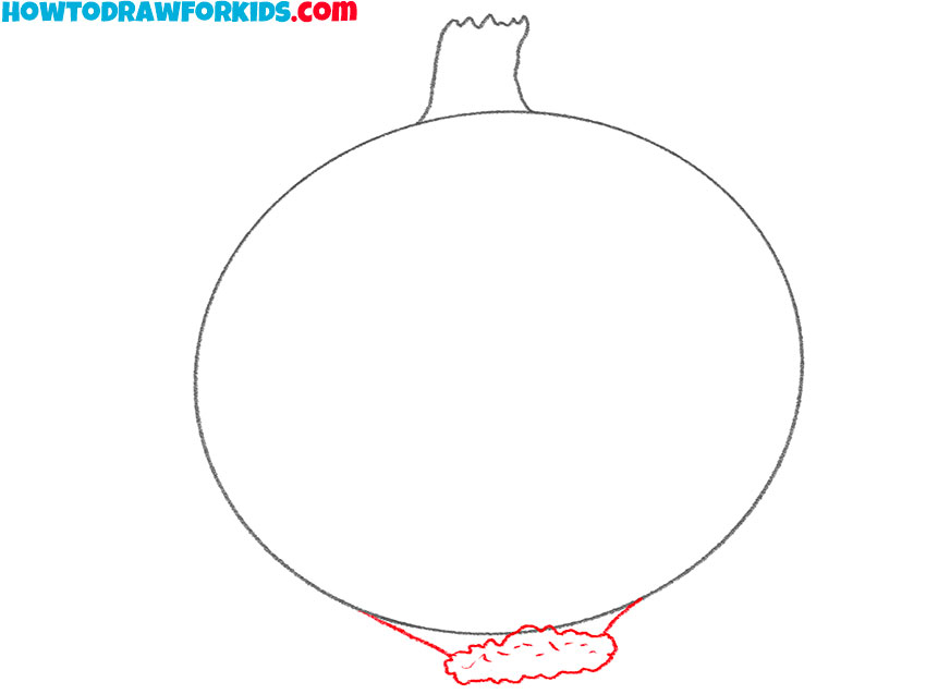 how to draw an onion for kids